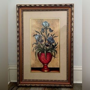 Framed flower print
